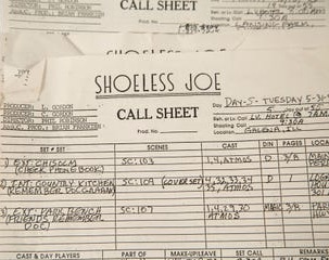 Shoeless Joe Callsheet